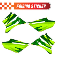 Graphic Kit Decals Fairing Sticker Custom Number For Razor MX350 MX400 - C007 Verdant Spikes