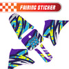 Graphic Kit Decals Fairing Sticker Custom Number For Razor MX350 MX400 - C008 Kaleidoscope Blast