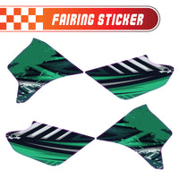 Graphic Kit Decals Fairing Sticker Custom Number For Razor MX350 MX400 - C010 Green Jewel-Toned Terrain