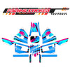 Graphic Kit Decals Fairing Sticker Custom Number For Razor MX350 MX400 (2021 or beyond) - C002 Blue Geometric Burst