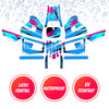 Graphic Kit Decals Fairing Sticker Custom Number For Razor MX350 MX400 (2021 or beyond) - C002 Blue Geometric Burst