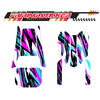 Graphic Kit Decals Fairing Sticker Custom Number For Razor MX350 MX400 (2021 or beyond) - C003 Purple Geometric Burst