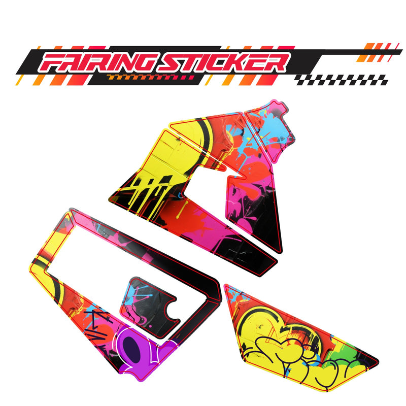 Graphic Kit Decals Fairing Sticker Custom Number For Razor MX350 MX400 (2021 or beyond) - L006 Street Graffiti