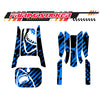 Graphic Kit Decals Fairing Sticker Custom Number For Razor MX350 MX400 (2021 or beyond) - LH001 Blue Shark