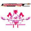 Graphic Kit Decals Fairing Sticker Custom Number For Razor MX350 MX400 (2021 or beyond) - LH003 Pink Red White Slash