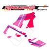 Graphic Kit Decals Fairing Sticker Custom Number For Razor MX350 MX400 (2021 or beyond) - LH003 Pink Red White Slash