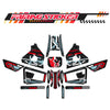 Graphic Kit Decals Fairing Sticker Custom Number For Razor MX350 MX400 (2021 or beyond) - LH004 Black Red Robot