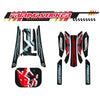 Graphic Kit Decals Fairing Sticker Custom Number For Razor MX350 MX400 (2021 or beyond) - LH004 Black Red Robot