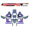Graphic Kit Decals Fairing Sticker Custom Number For Razor MX350 MX400 (2021 or beyond) - LH005 Purple Green Robot