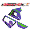 Graphic Kit Decals Fairing Sticker Custom Number For Razor MX350 MX400 (2021 or beyond) - LH005 Purple Green Robot