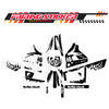 Graphic Kit Decals Fairing Sticker Custom Number For Razor MX350 MX400 (2021 or beyond) - LH006 Black White Panda