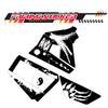 Graphic Kit Decals Fairing Sticker Custom Number For Razor MX350 MX400 (2021 or beyond) - LH006 Black White Panda