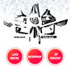 Graphic Kit Decals Fairing Sticker Custom Number For Razor MX350 MX400 (2021 or beyond) - LH006 Black White Panda