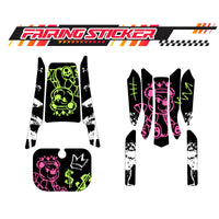 Graphic Kit Decals Fairing Sticker Custom Number For Razor MX350 MX400 (2021 or beyond) - LH007 Money Bear Graffiti
