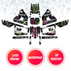 Graphic Kit Decals Fairing Sticker Custom Number For Razor MX350 MX400 (2021 or beyond) - LH007 Money Bear Graffiti