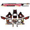 Graphic Kit Decals Fairing Sticker Custom Number For Razor MX350 MX400 (2021 or beyond) - LH008 Red Mythical Bird