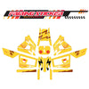 Graphic Kit Decals Fairing Sticker Custom Number For Razor MX350 MX400 (2021 or beyond) - LH009 Yellow Power