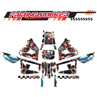 Graphic Kit Decals Fairing Sticker Custom Number For Razor MX350 MX400 (2021 or beyond) - LH010 Anime Racing Girl