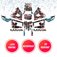 Graphic Kit Decals Fairing Sticker Custom Number For Razor MX350 MX400 (2021 or beyond) - LH010 Anime Racing Girl