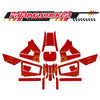 Graphic Kit Decals Fairing Sticker Custom Number For Razor MX350 MX400 (2021 or beyond) - LH013 Red Robot