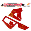 Graphic Kit Decals Fairing Sticker Custom Number For Razor MX350 MX400 (2021 or beyond) - LH013 Red Robot