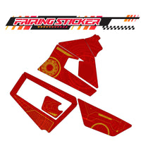 Graphic Kit Decals Fairing Sticker Custom Number For Razor MX350 MX400 (2021 or beyond) - LH013 Red Robot