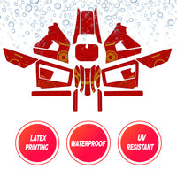 Graphic Kit Decals Fairing Sticker Custom Number For Razor MX350 MX400 (2021 or beyond) - LH013 Red Robot