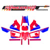 Graphic Kit Decals Fairing Sticker Custom Number For Razor MX350 MX400 (2021 or beyond) - LH014 Red blue Spider Web