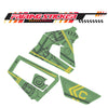 Graphic Kit Decals Fairing Sticker Custom Number For Razor MX350 MX400 (2021 or beyond) - LH015 Green Robot