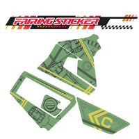 Graphic Kit Decals Fairing Sticker Custom Number For Razor MX350 MX400 (2021 or beyond) - LH015 Green Robot