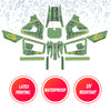 Graphic Kit Decals Fairing Sticker Custom Number For Razor MX350 MX400 (2021 or beyond) - LH015 Green Robot