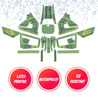 Graphic Kit Decals Fairing Sticker Custom Number For Razor MX350 MX400 (2021 or beyond) - LH015 Green Robot