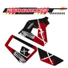 Graphic Kit Decals Fairing Sticker Custom Number For Razor MX350 MX400 (2021 or beyond) - LH016 Black Red Warrior