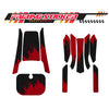 Graphic Kit Decals Fairing Sticker Custom Number For Razor MX350 MX400 (2021 or beyond) - LH016 Black Red Warrior