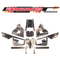 Graphic Kit Decals Fairing Sticker Custom Number For Razor MX350 MX400 (2021 or beyond) - LH017 Grey Dragon Man