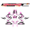 Graphic Kit Decals Fairing Sticker Custom Number For Razor MX350 MX400 (2021 or beyond) - LH019 Pink Black Stripe