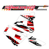 Graphic Kit Decals Fairing Sticker Custom Number For Razor MX350 MX400 (2021 or beyond) - LH020 Red Black Stripe
