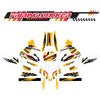 Graphic Kit Decals Fairing Sticker Custom Number For Razor MX350 MX400 (2021 or beyond) - LH021 Orange Black Stripe