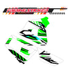 Graphic Kit Decals Fairing Sticker Custom Number For Razor MX350 MX400 (2021 or beyond) - LH022 Green Black Stripe