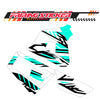 Graphic Kit Decals Fairing Sticker Custom Number For Razor MX350 MX400 (2021 or beyond) - LH023 Sea Green Black Stripe