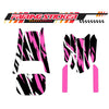 Graphic Kit Decals Fairing Sticker Custom Number For Razor MX350 MX400 (2021 or beyond) - LH024 Pink Black White Burst