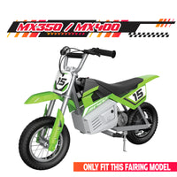 Graphic Kit Decals Fairing Sticker Custom Number For Razor MX350 MX400 (2021 or beyond) - LH024 Pink Black White Burst