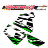 Graphic Kit Decals Fairing Sticker Custom Number For Razor MX350 MX400 (2021 or beyond) - LH025 Green Black White Burst