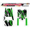 Graphic Kit Decals Fairing Sticker Custom Number For Razor MX350 MX400 (2021 or beyond) - LH025 Green Black White Burst
