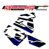 Graphic Kit Decals Fairing Sticker Custom Number For Razor MX350 MX400 (2021 or beyond) - LH029 Blue Black White Burst