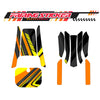 Graphic Kit Decals Fairing Sticker Custom Number For Razor MX350 MX400 (2021 or beyond) - LH030 Orange Black Dynamic Lines