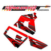 Graphic Kit Decals Fairing Sticker Custom Number For Razor MX350 MX400 (2021 or beyond) - LH031 Red Black Dynamic Lines