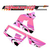 Graphic Kit Decals Fairing Sticker Custom Number For Razor MX350 MX400 (2021 or beyond) - LH032 Pink Black Dynamic Lines