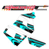 Graphic Kit Decals Fairing Sticker Custom Number For Razor MX350 MX400 (2021 or beyond) - LH033 Sea Green Black Dynamic Lines
