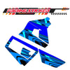 Graphic Kit Decals Fairing Sticker Custom Number For Razor MX350 MX400 (2021 or beyond) - LH034 Blue Black Dynamic Lines
